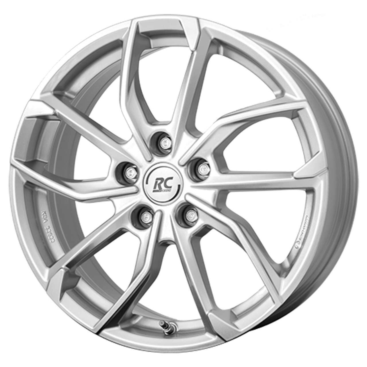 RC-DESIGN RC34 kristallsilber 6.5Jx17 4x100 ET43