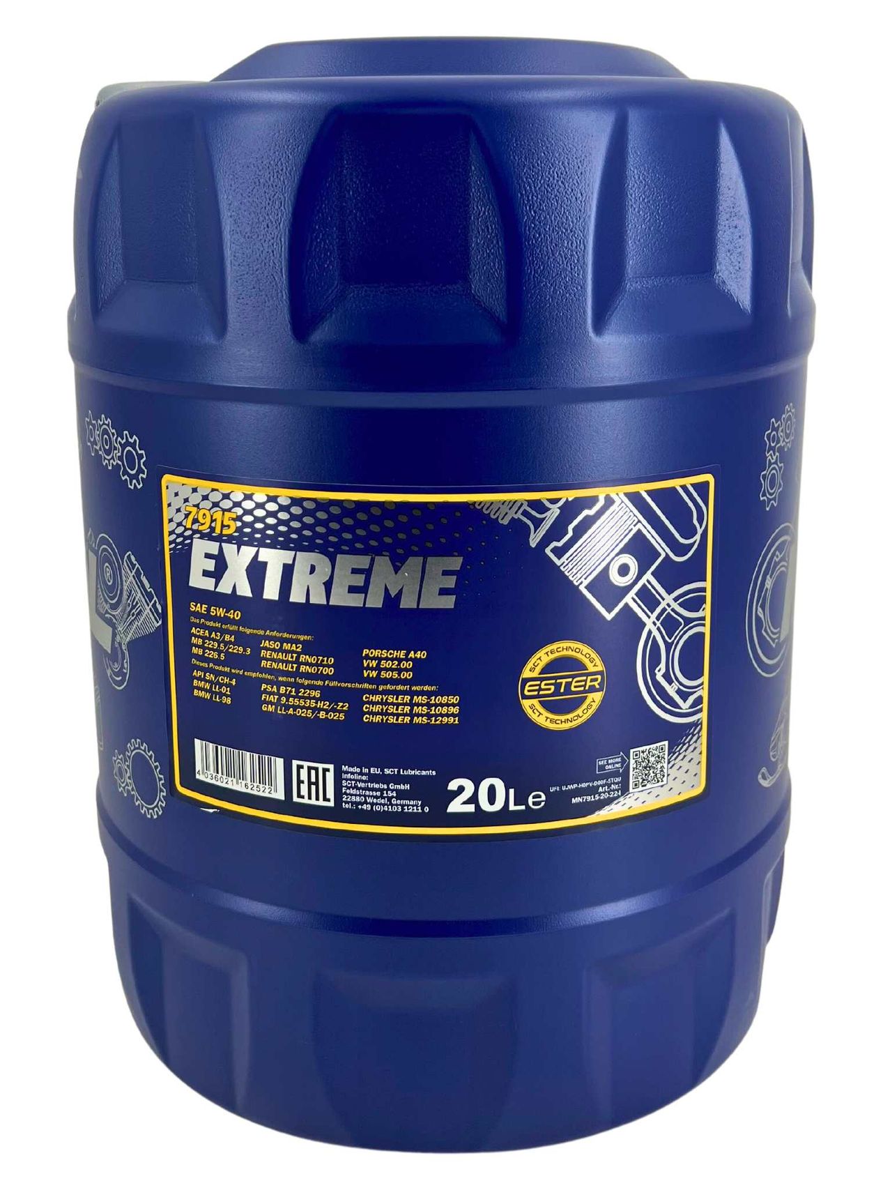 Mannol Extreme 5W-40 20 Liter