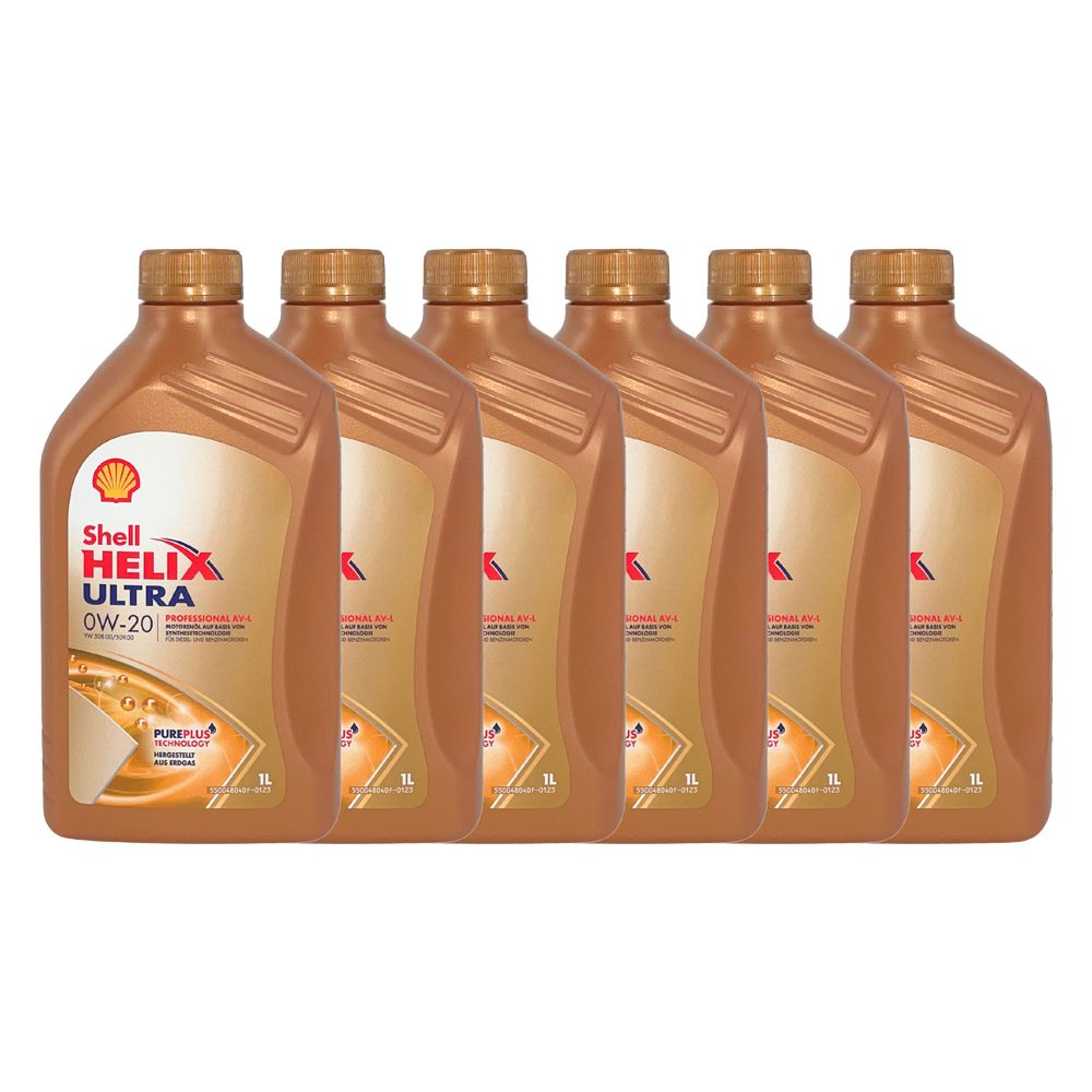 Shell Helix Ultra Professional AV-L 0W-20 6x1 Liter