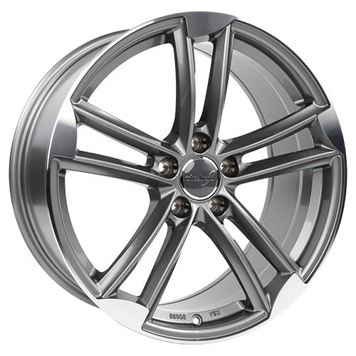 WHEELWORLD-2DRV WH27 Daytona Grau Hochglanzpoliert 8.0Jx18 5x112 ET25