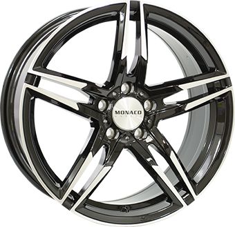 MONACO WHEELS MONACO GP1 black gloss polished 8.0Jx19 5x112 ET35