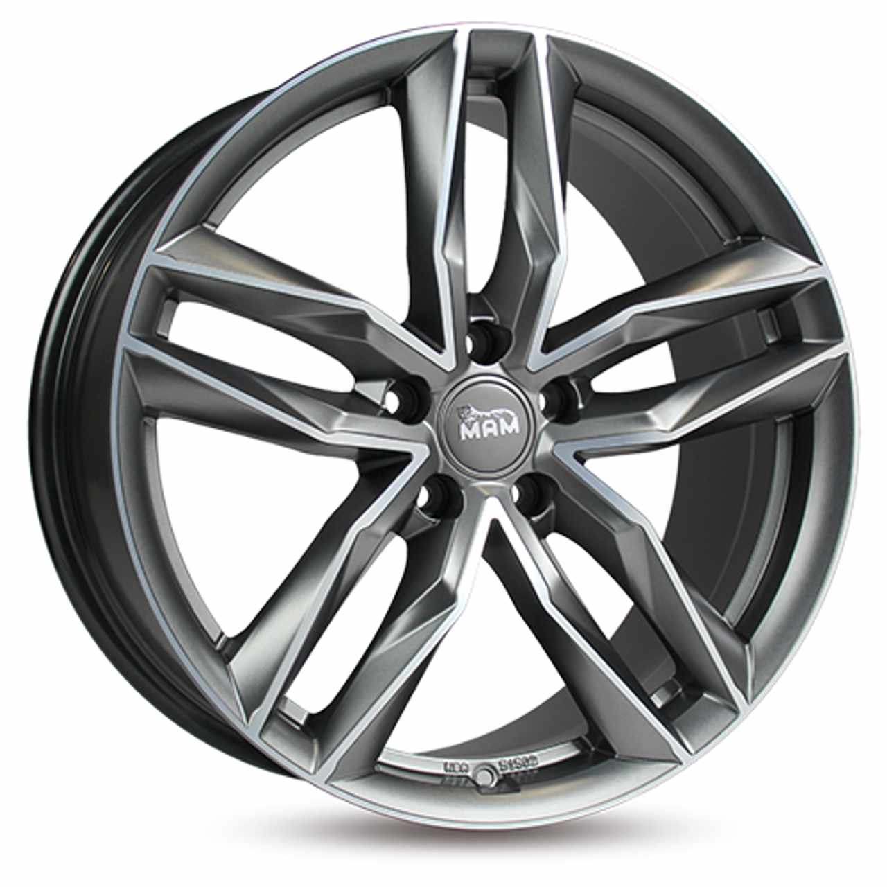 MAM MAM RS3 matt palladium front polished 8.0Jx18 5x108 ET45