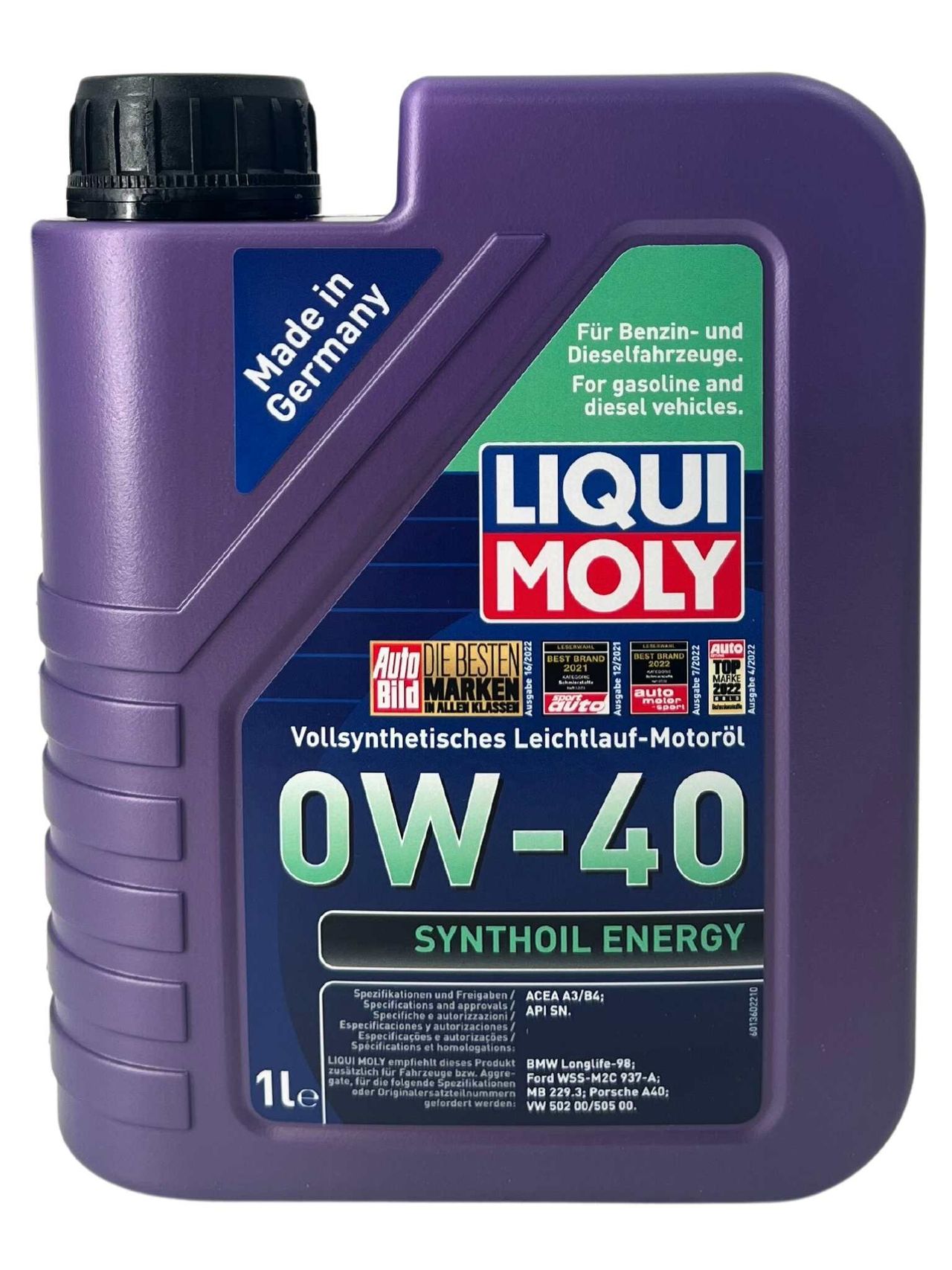 Liqui Moly Synthoil Energy 0W-40 1 Liter