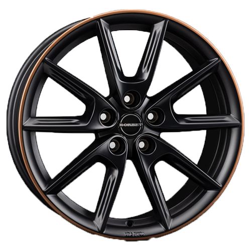 BORBET DESIGN LX18 black matt rim copper 8.0Jx18 5x112 ET48