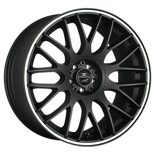 BARRACUDA KARIZZMA mattblack puresports color trim weiss 8.5Jx19 5x114.3 ET40