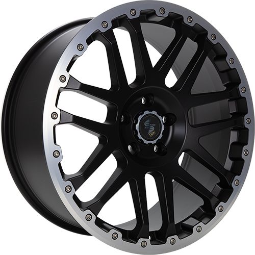 ETABETA COMBAT CV Black matt lip + cap polished 7.0Jx17 5x120 ET50