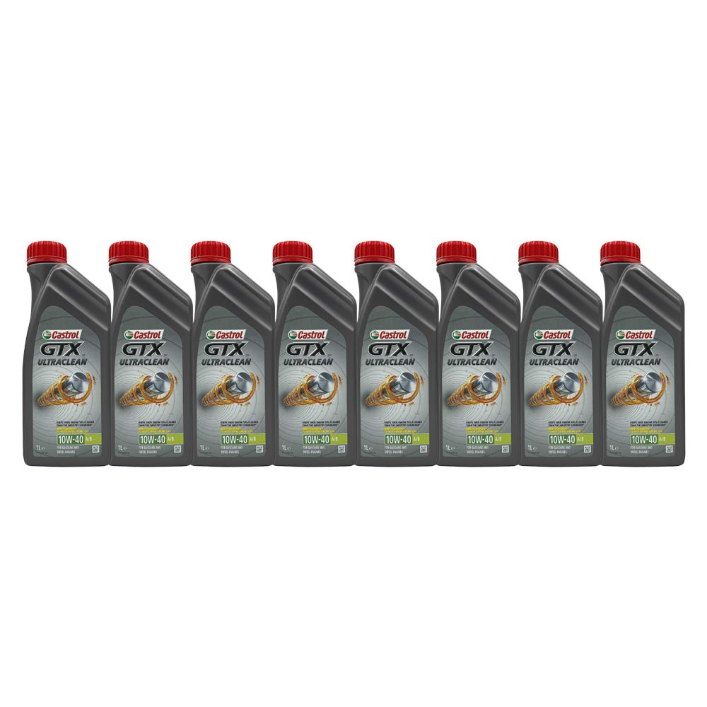 Castrol GTX Ultraclean 10W-40 A/B 8x1 Liter