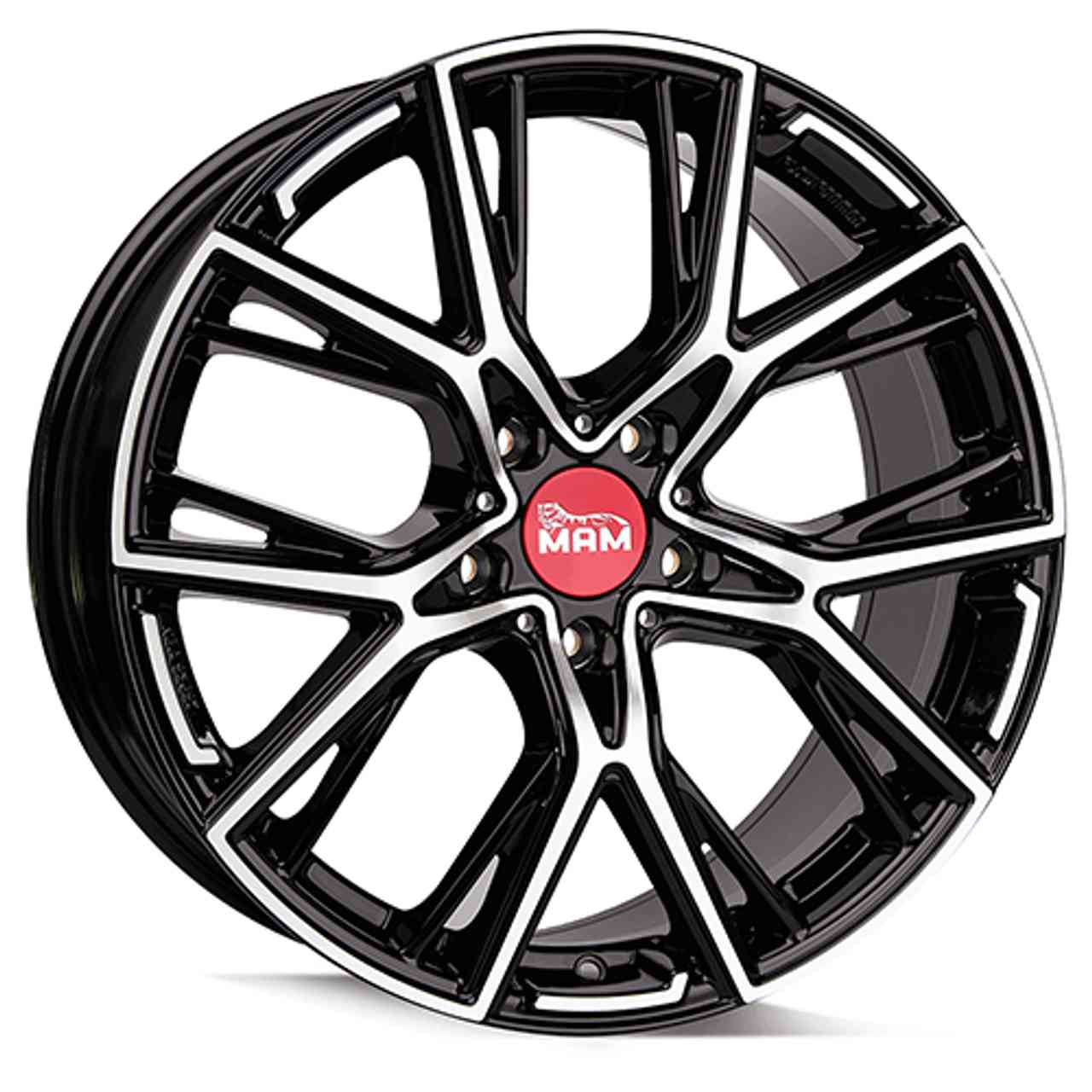 MAM MAM B4 black front polished 8.5Jx19 5x120 ET50