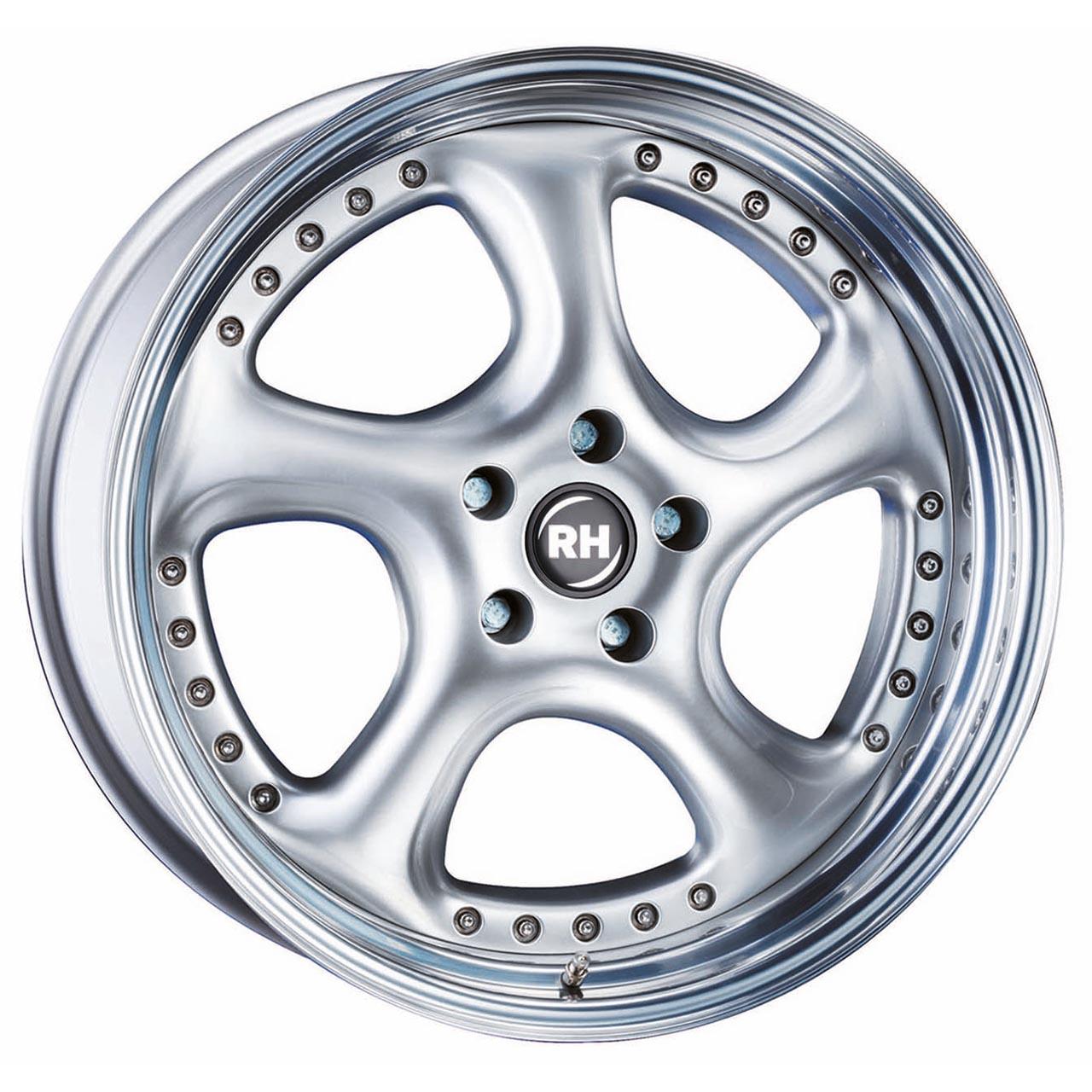 RH Alurad Turbo p Silver horn high glossy 8.5x18 5x112 ET63