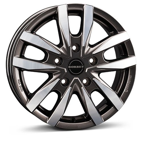 BORBET DESIGN CW5 mistral anthracite glossy polished 7.5Jx18 5x108 ET45