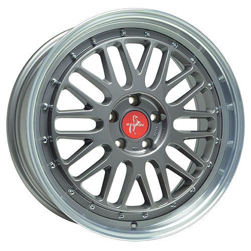 KESKIN KT22 RETRO titan grey lip polish 8.5Jx20 5x112 ET45