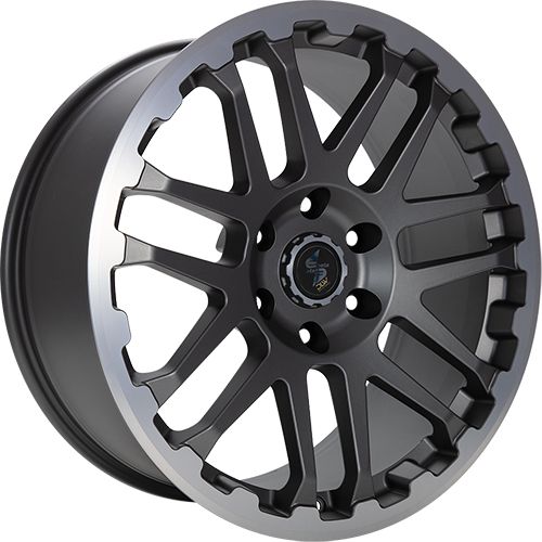 ETABETA COMBAT anthracite matt lip + cap polished 9.0Jx20 5x120 ET40