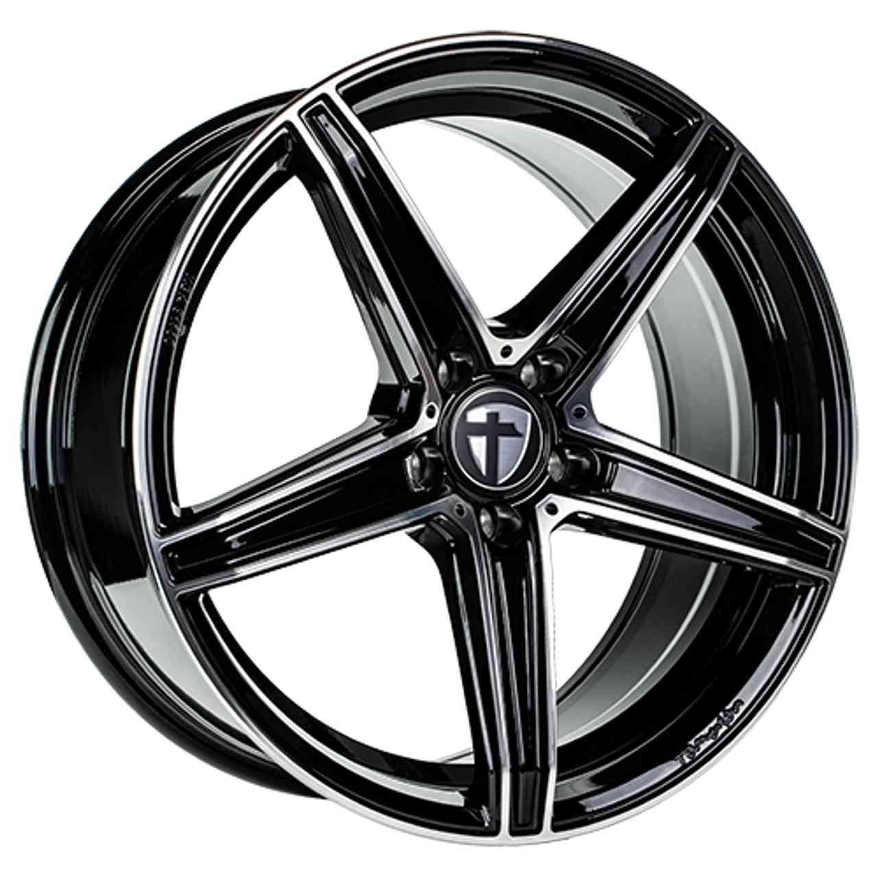 TOMASON TN20 black polished 8.5Jx19 5x108 ET45