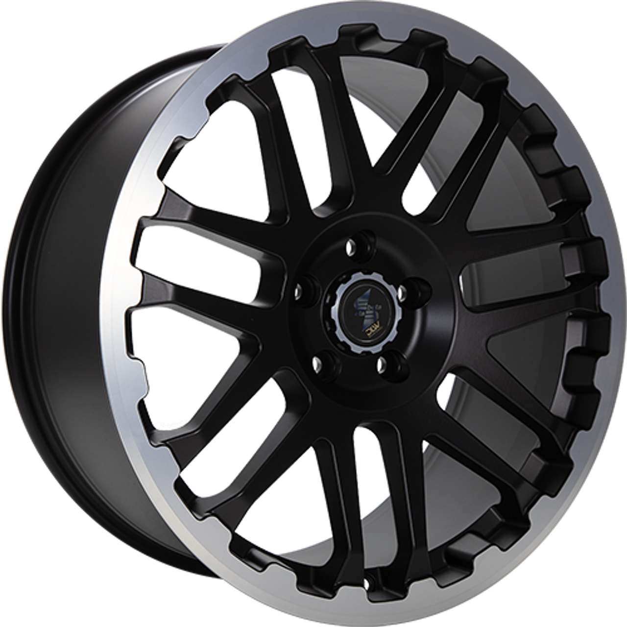 ETABETA COMBAT Black matt lip + cap polished 9.0Jx20 5x127 ET40