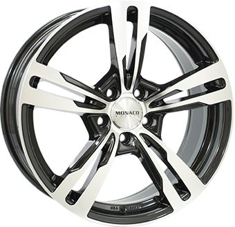 MONACO WHEELS MONACO GP4 gloss black polished 8.0Jx18 5x108 ET45