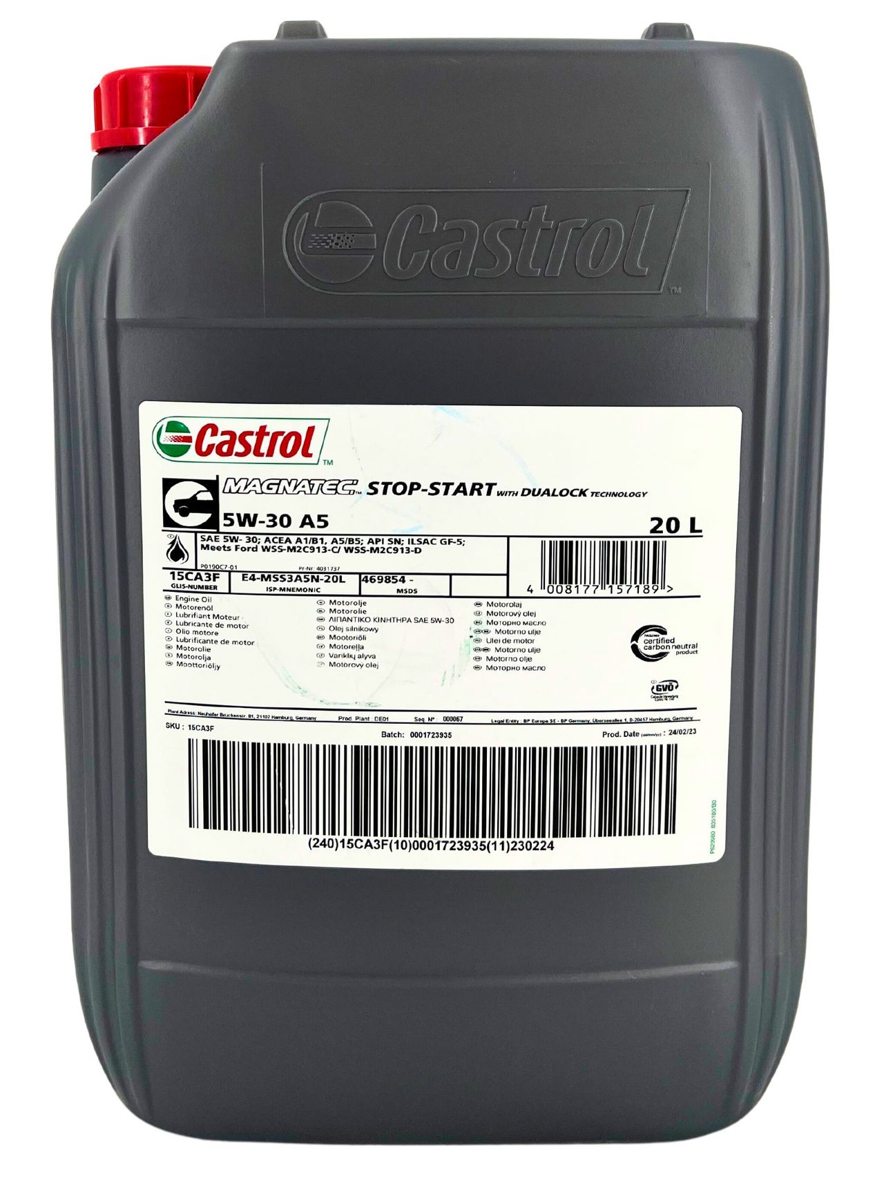 Castrol Magnatec 5W-30 A5 20 Liter