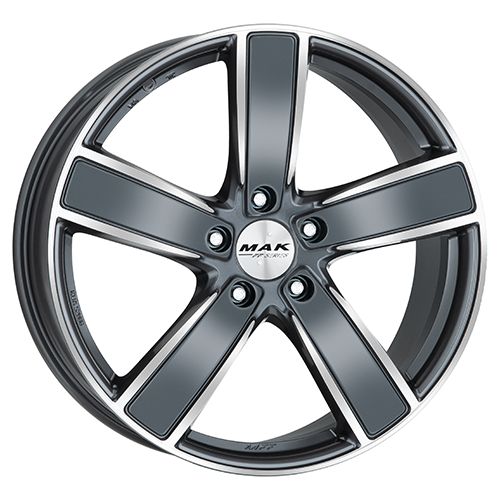 MAK TURISMO-FF gun metal mirror face 9.5Jx20 5x130 ET71