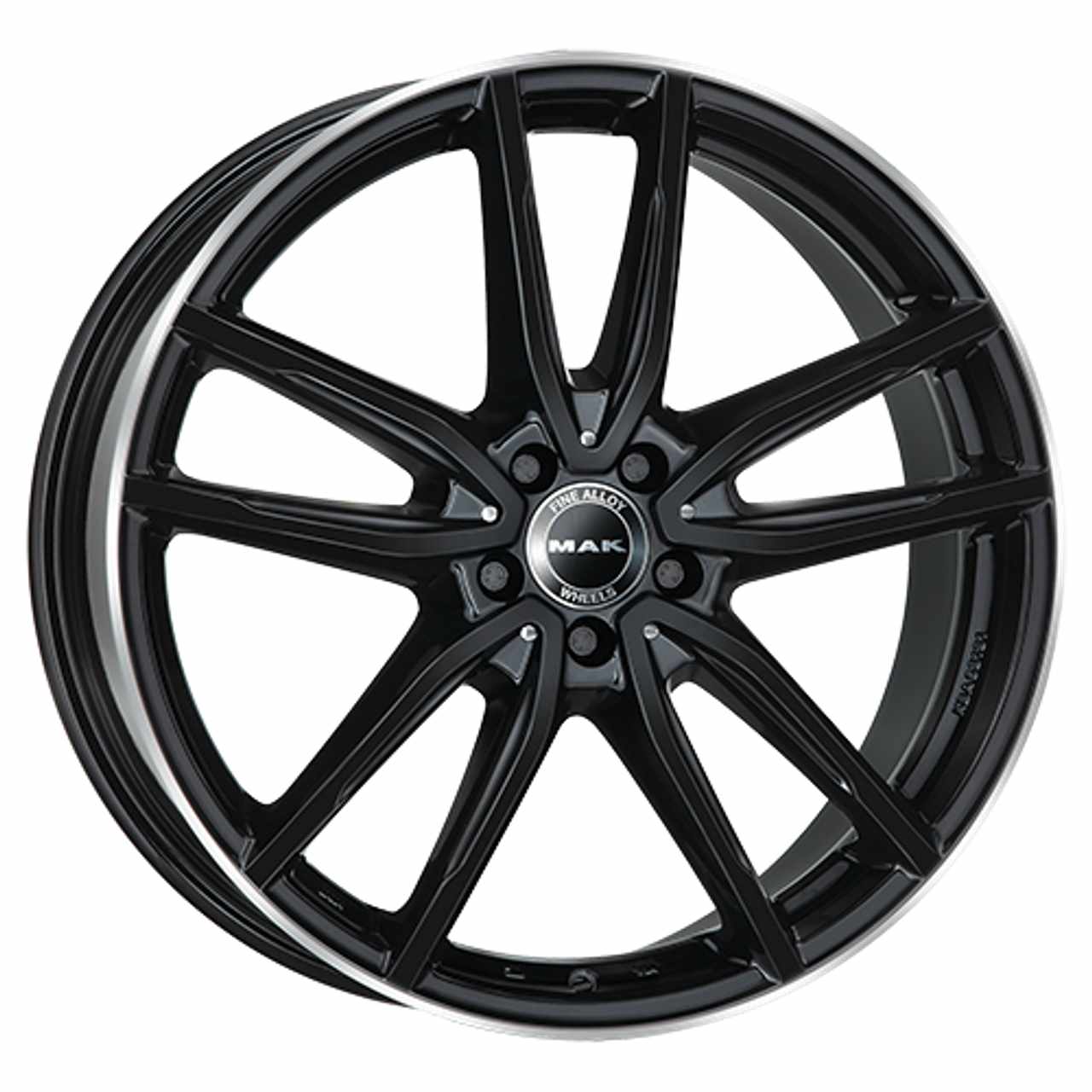 MAK EVO gloss black mirror ring 8.0Jx19 5x112 ET48