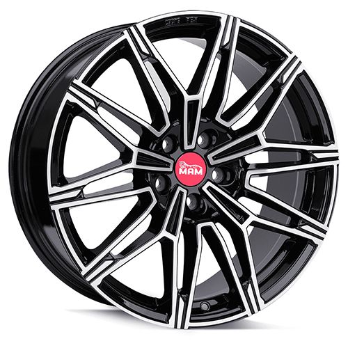 MAM MAM B3N black front polished 8.5Jx19 5x112 ET30