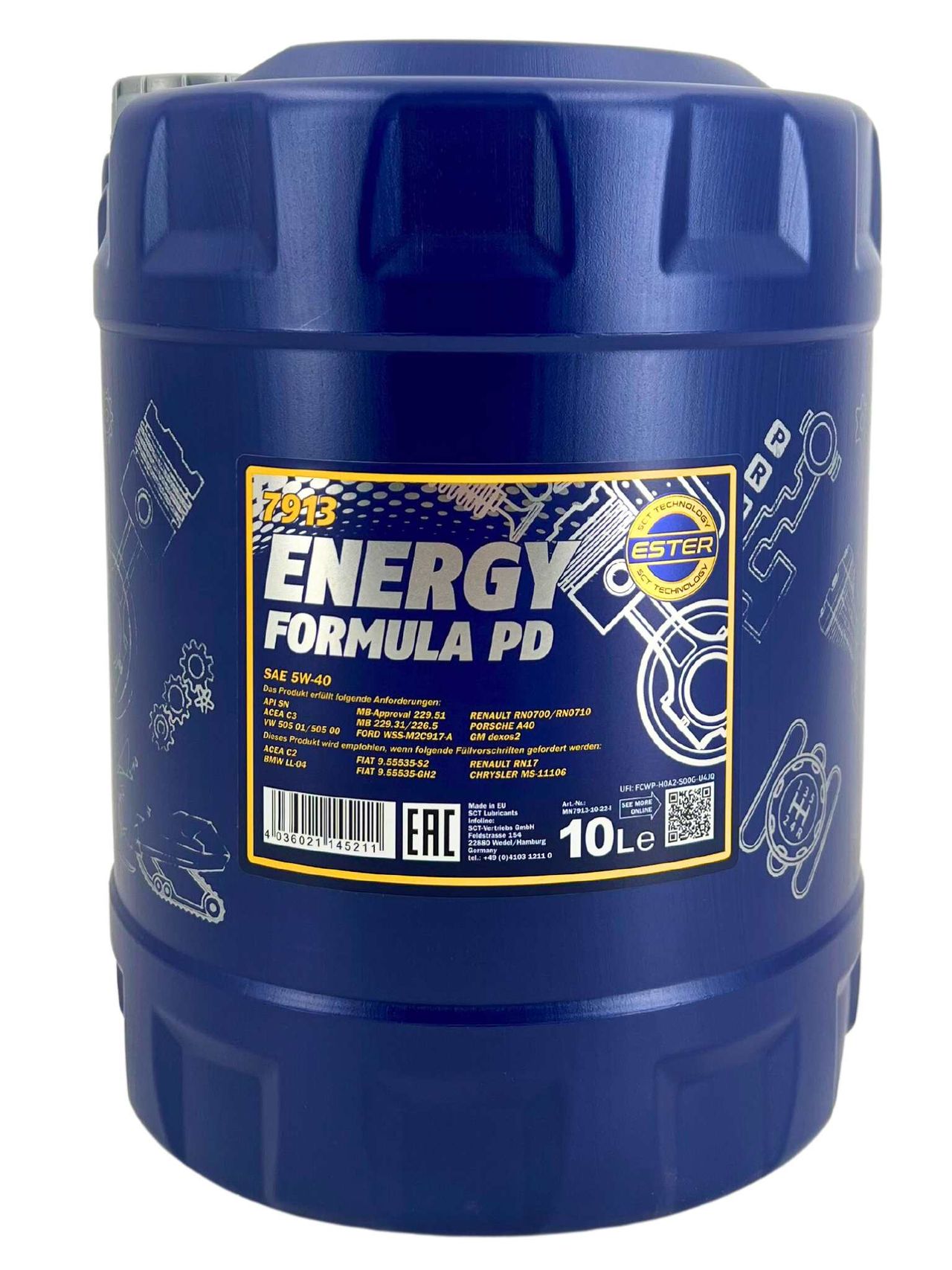 Mannol Energy Formula PD 5W-40 10 Liter