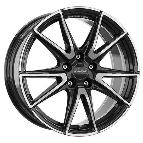 SPEEDLINE CORSE SL6 VETTORE jetblack-frontkopiert 8.5Jx19 5x112 ET42