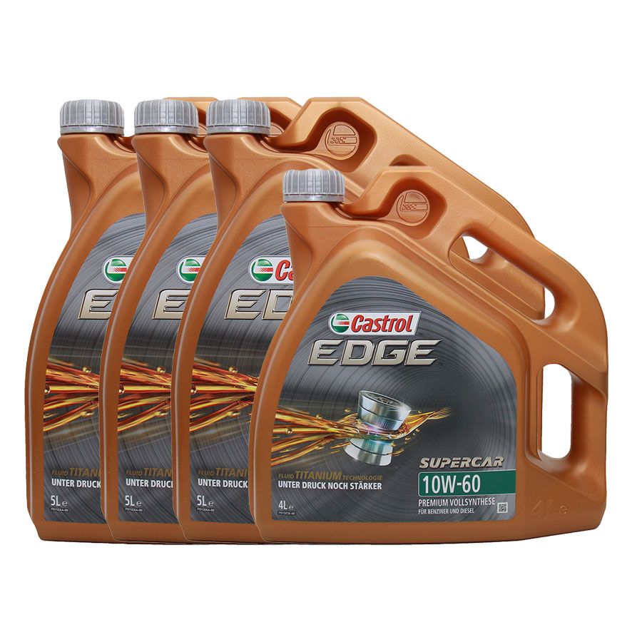 Castrol Edge Fluid Titanium Supercar 10W-60 3x5+1x4 Liter