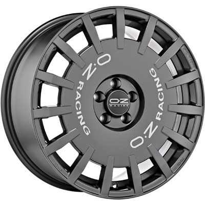 OZ RALLY RACING dark graphit + silver lettering 7.0Jx17 5x100 ET45