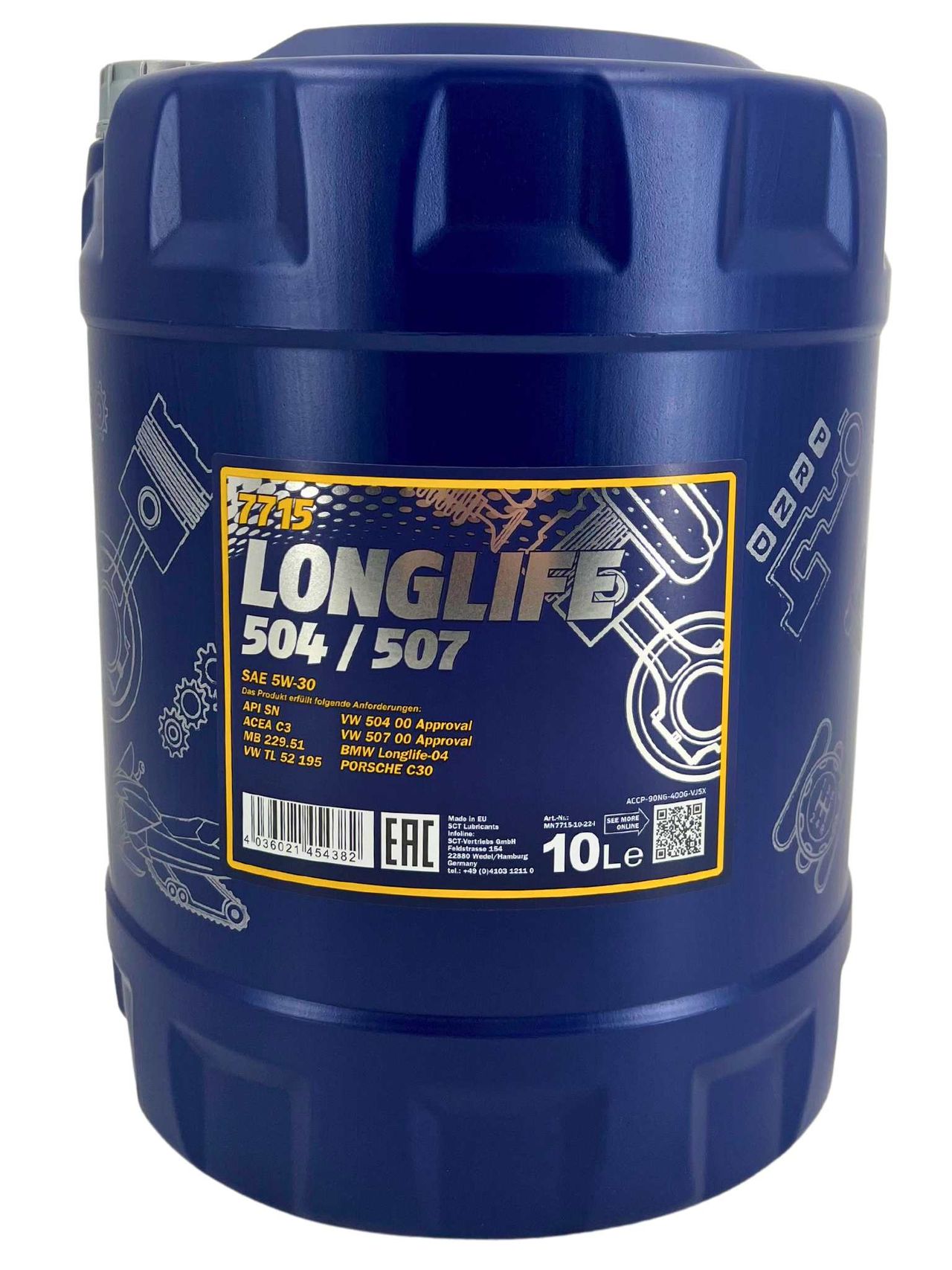 Mannol Longlife 504/507 5W-30 10 Liter