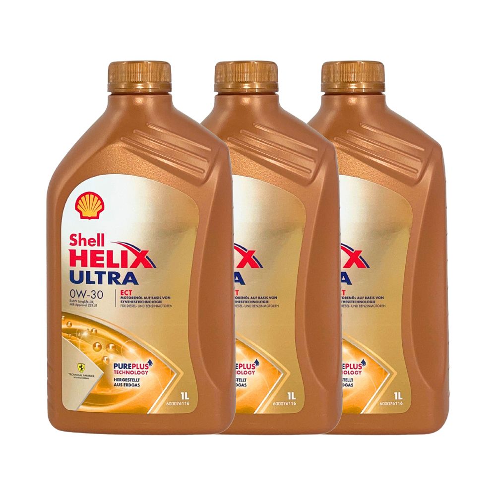 Shell Helix Ultra ECT 0W-30 3x1 Liter