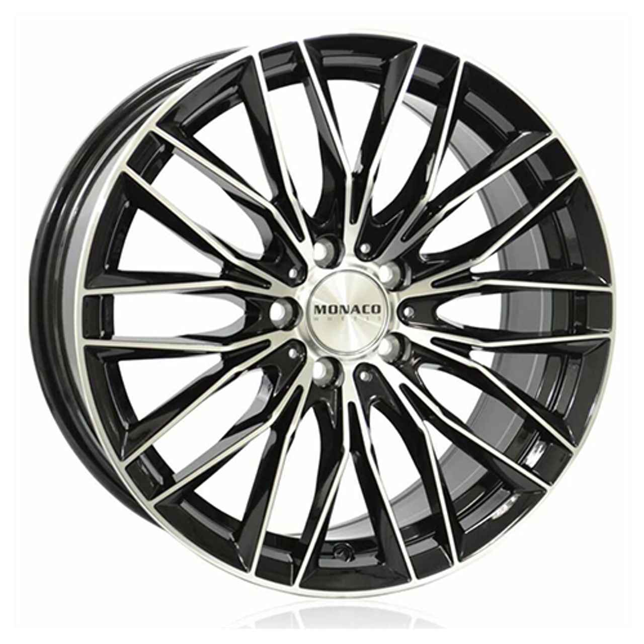 MONACO WHEELS MONACO GP2 black gloss polished 8.5Jx19 5x108 ET45