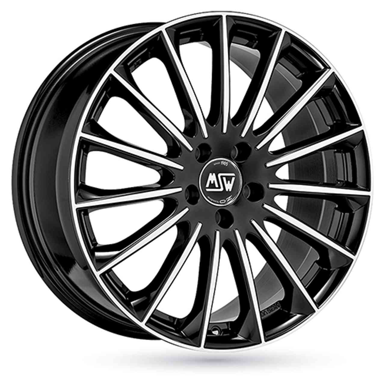 MSW (OZ) MSW 30 gloss black full polished 7.5Jx17 5x108 ET38