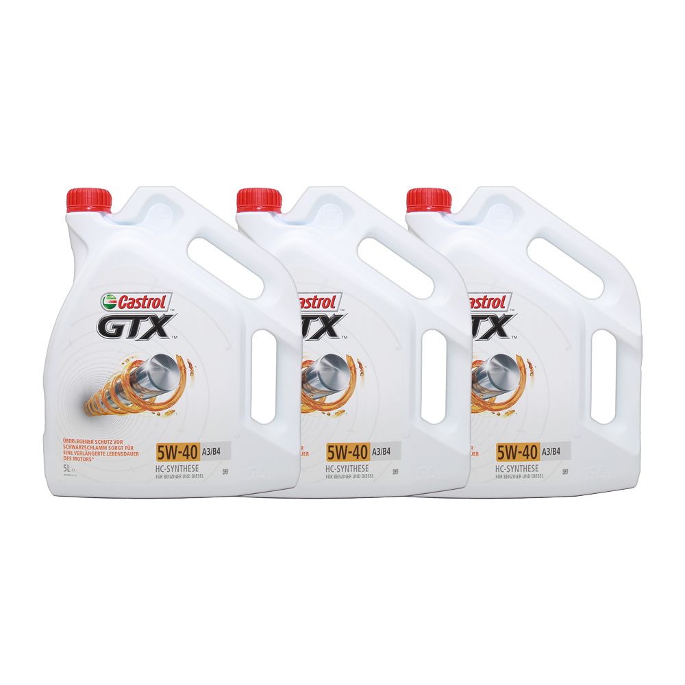 Castrol GTX 5W-40 A3/B4 3x5 Liter