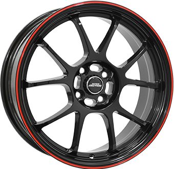 INTER ACTION INTER ACTION PHOENIX shiny black red line 6.5Jx15 4x100 ET37