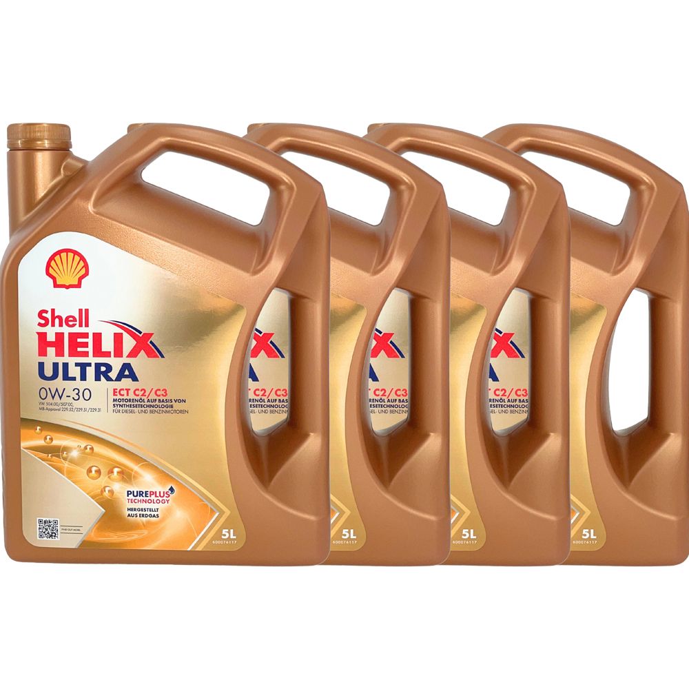 Shell Helix Ultra ECT C2 C3 0W-30 4x5 Liter