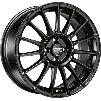 OZ SUPERTURISMO LM matt black + silver lettering 8.5Jx19 5x108 ET45