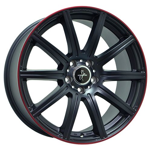 KESKIN KT16 DYNAMIC matt black lip red 9.5Jx19 5x112 ET45