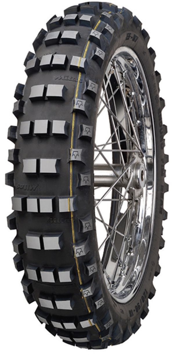 MITAS EF-07 SUPER 130/90 - 18 TT 69R YELLOW STRIPE REAR