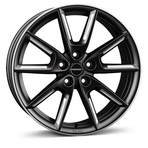 BORBET DESIGN LX18 black matt silver spoke rim 8.0Jx18 5x112 ET48