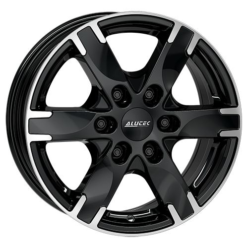 ALUTEC TITAN diamantschwarz frontpoliert 7.5Jx17 6x139.7 ET38