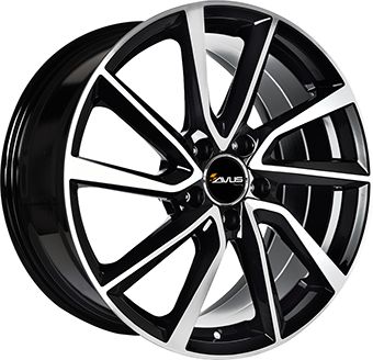 AVUS RACING AC-518 black polished 7.0Jx17 4x108 ET15