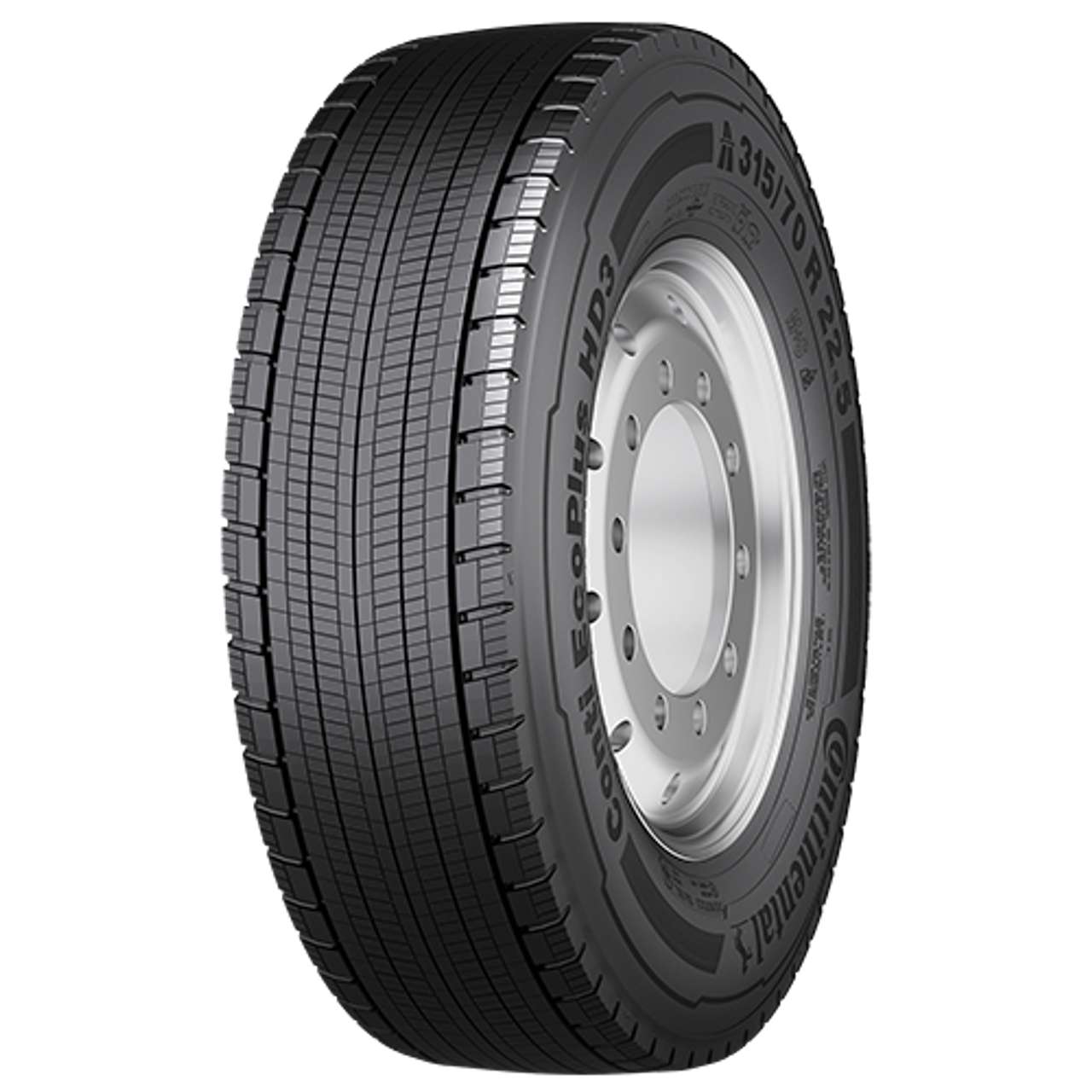 CONTINENTAL 315/45 R 22.5 TL 147/145L CONTI ECOPLUS HD3 16PR M+S 3PMSF LRH