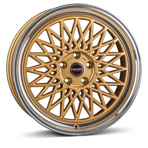 BORBET DESIGN B gold rim polished 8.0Jx17 5x112 ET30