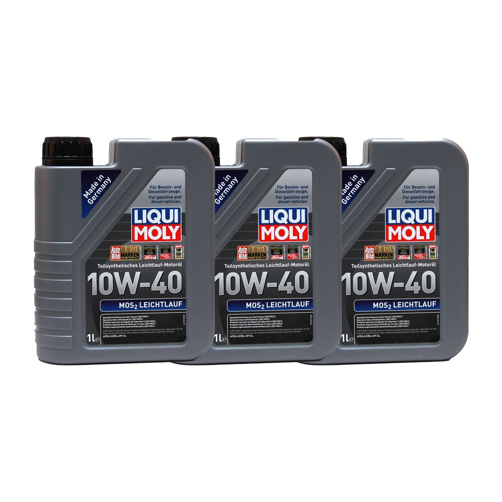 Liqui Moly MoS2 Leichtlauf 10W-40 3x1 Liter