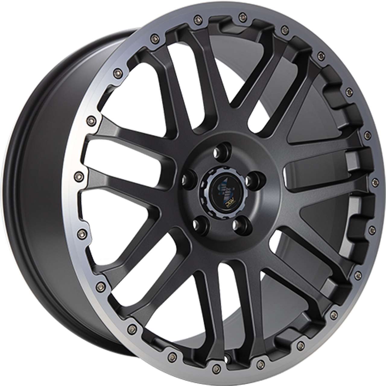 ETABETA COMBAT CV anthracite matt lip + cap polished 8.0Jx18 6x139 ET45