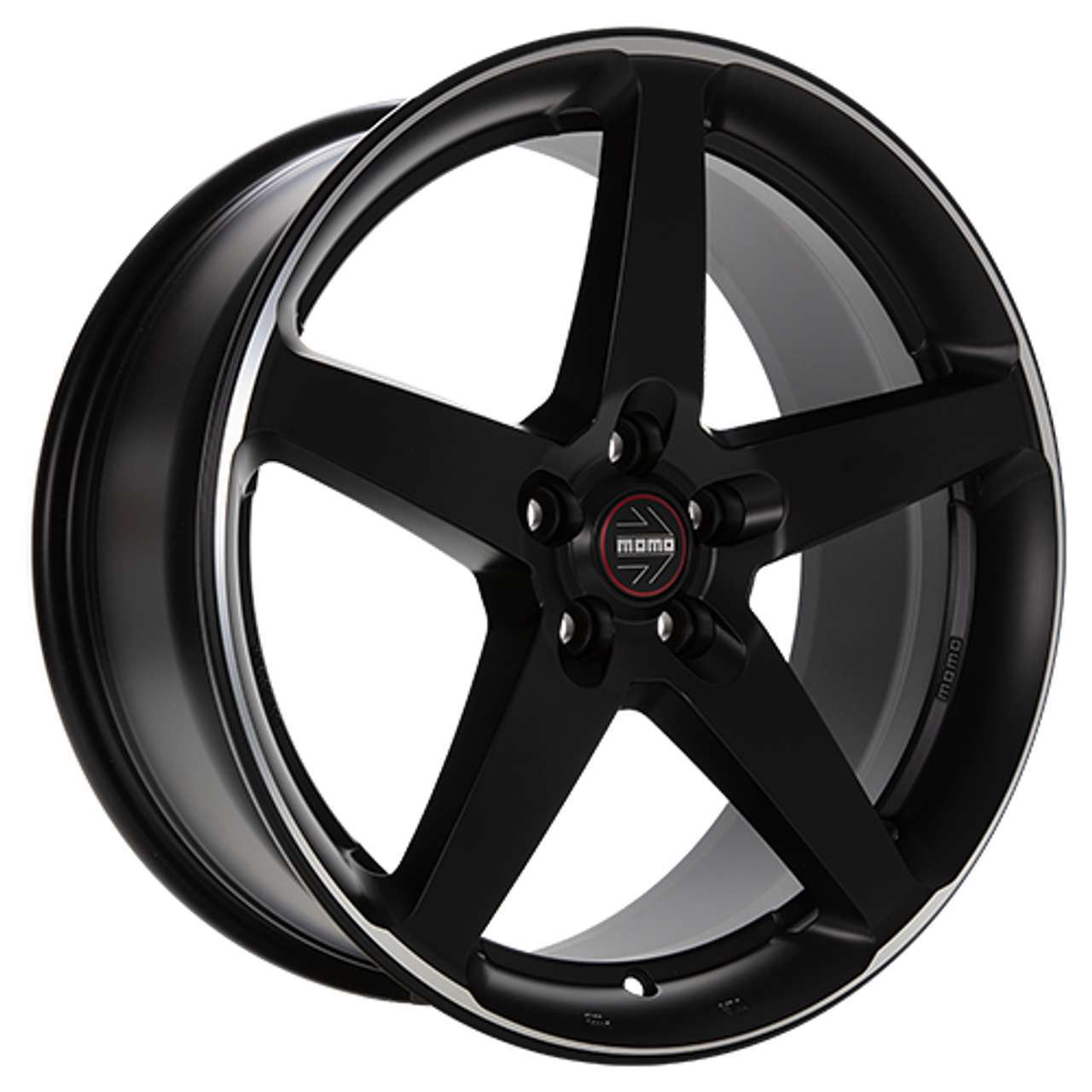 MOMO WHEELS FIVE black matt polish 8.0Jx17 5x112 ET42