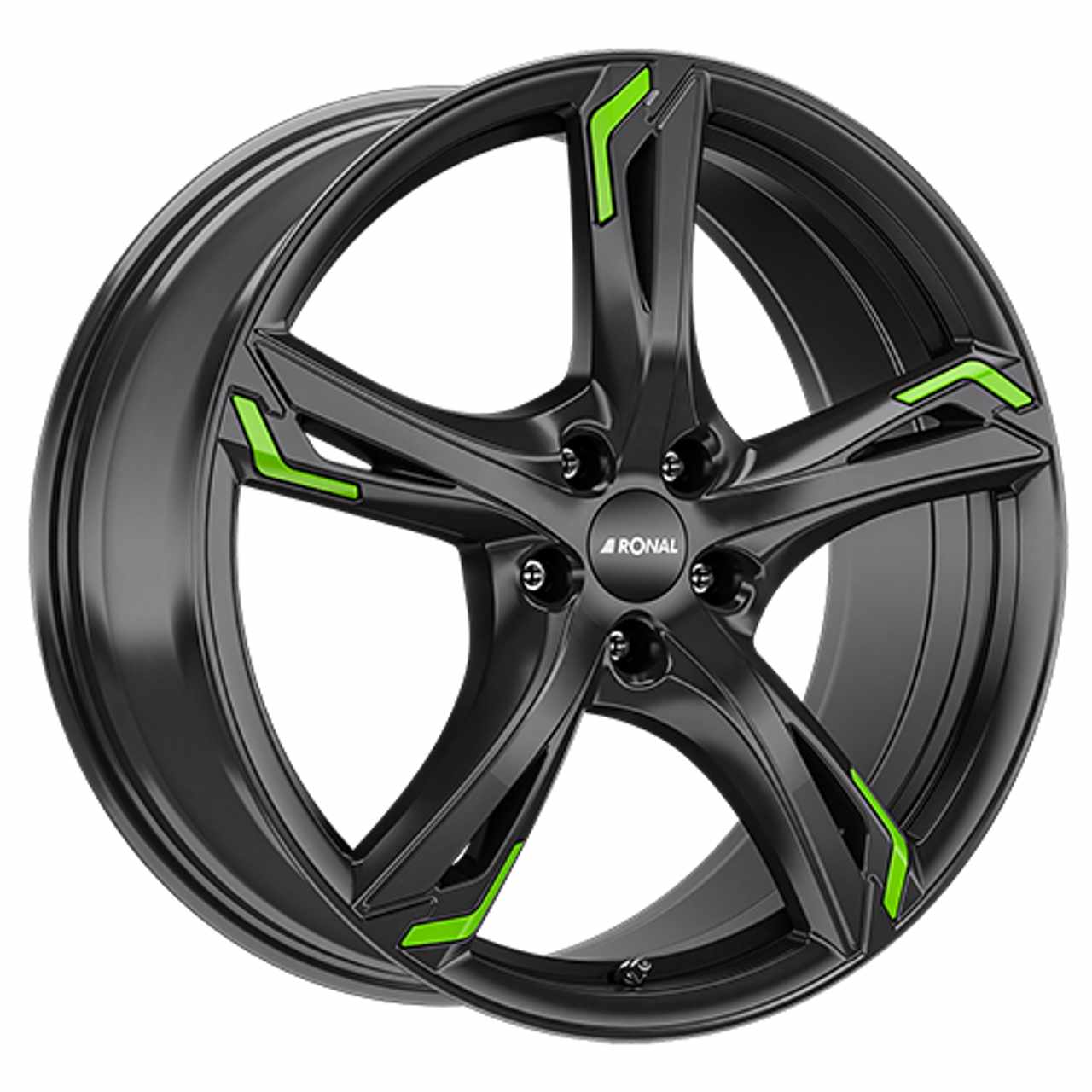 RONAL RONAL R62 GREEN jetblack 7.5Jx18 5x112 ET45