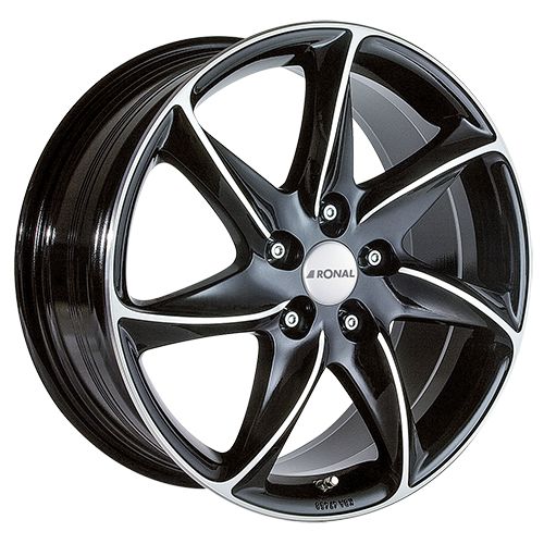 RONAL RONAL R51-5 TREND jetblack-frontkopiert 6.5Jx15 5x114.3 ET45