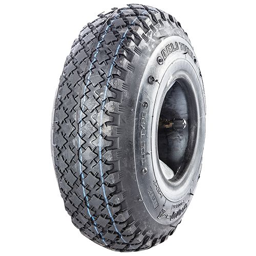 DELI TIRE 4.00 - 4 SET  S-310 (BLOCK) 6PR incl. Schlauch Ventil TR87