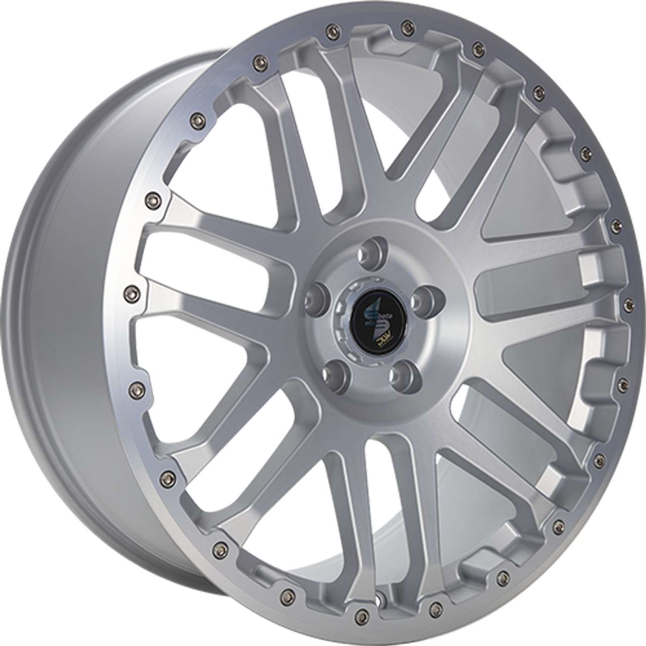 ETABETA COMBAT CV silver matt lip + cap polished 8.0Jx17 6x139.7 ET50