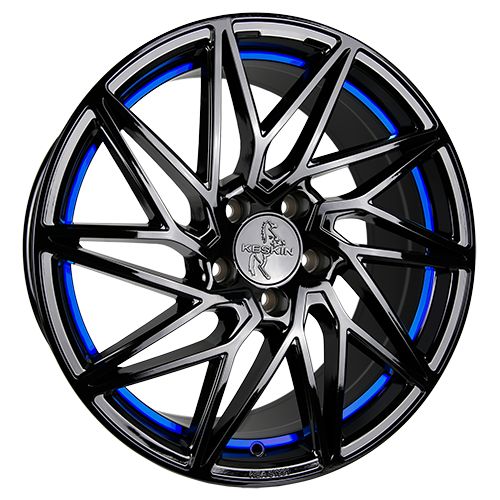 KESKIN KT20 FUTURE black painted blue inside 8.5Jx19 5x112 ET45